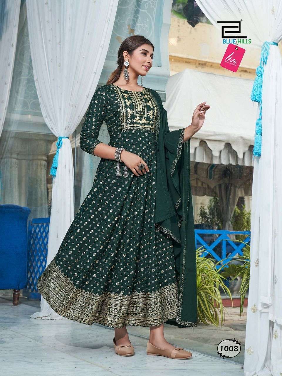 Raksha Bandhan By Blue Hills Designer Wholesale Online Kurtis With Dupatta Set