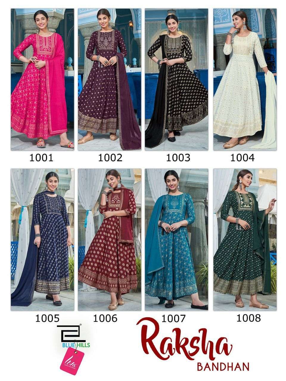 Raksha Bandhan By Blue Hills Designer Wholesale Online Kurtis With Dupatta Set