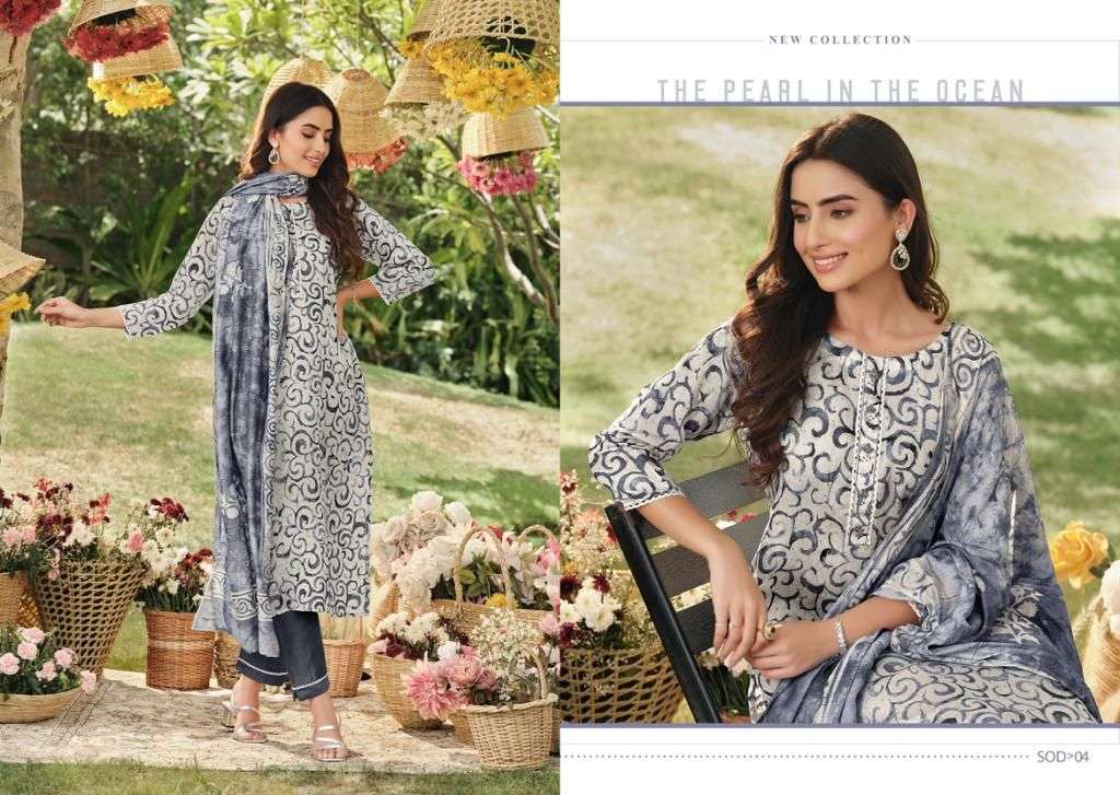 Shades Of Dupatta By S4U Designer Wholesale Online Kurtis Pant Dupatta Set