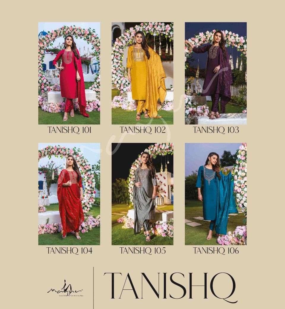 Tanishq By Mayur Designer Wholesale Online Kurtis Pant Dupatta Set