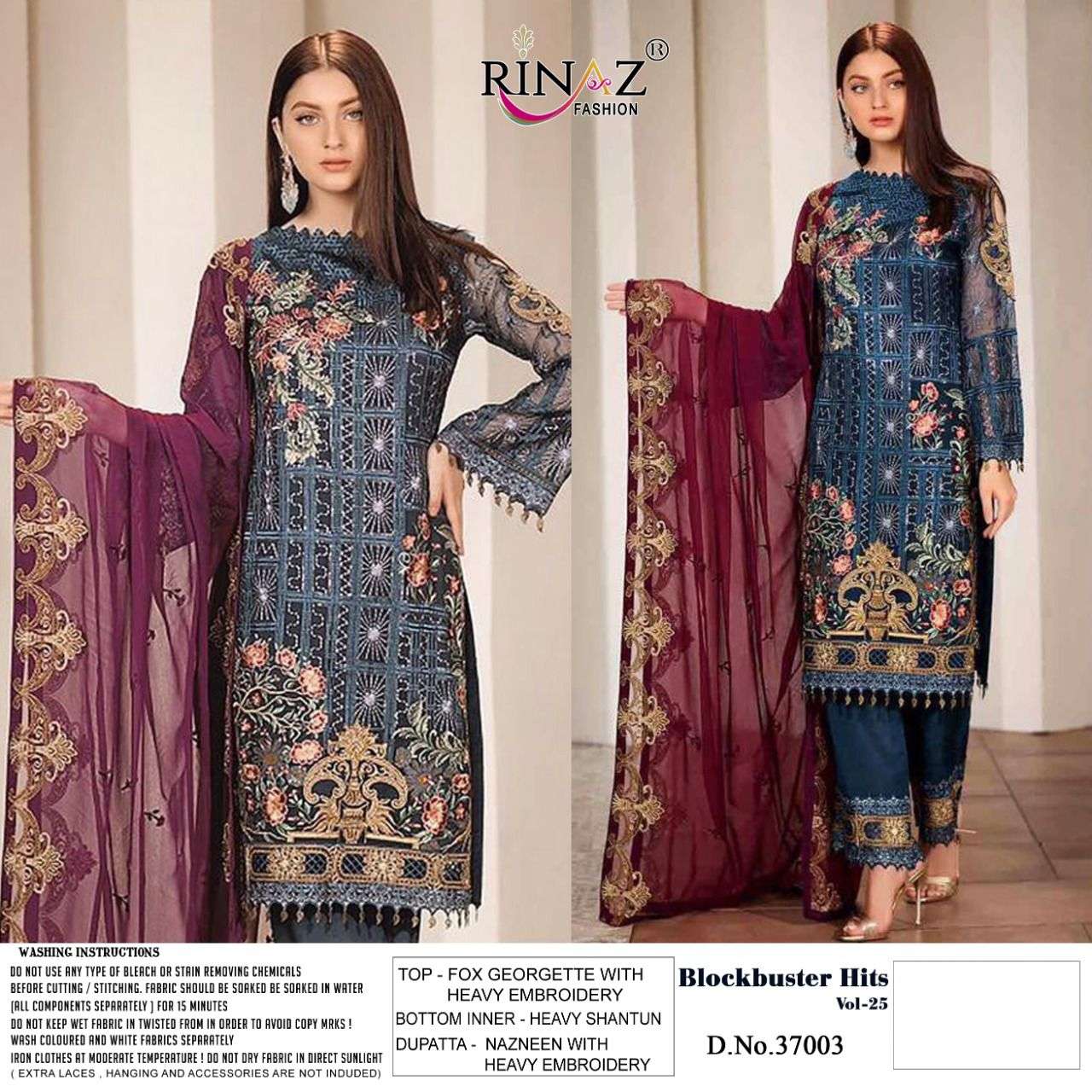 Block Buster 25 By Rinaz Fashion Designer Wholesale Online Salwar Suit Set