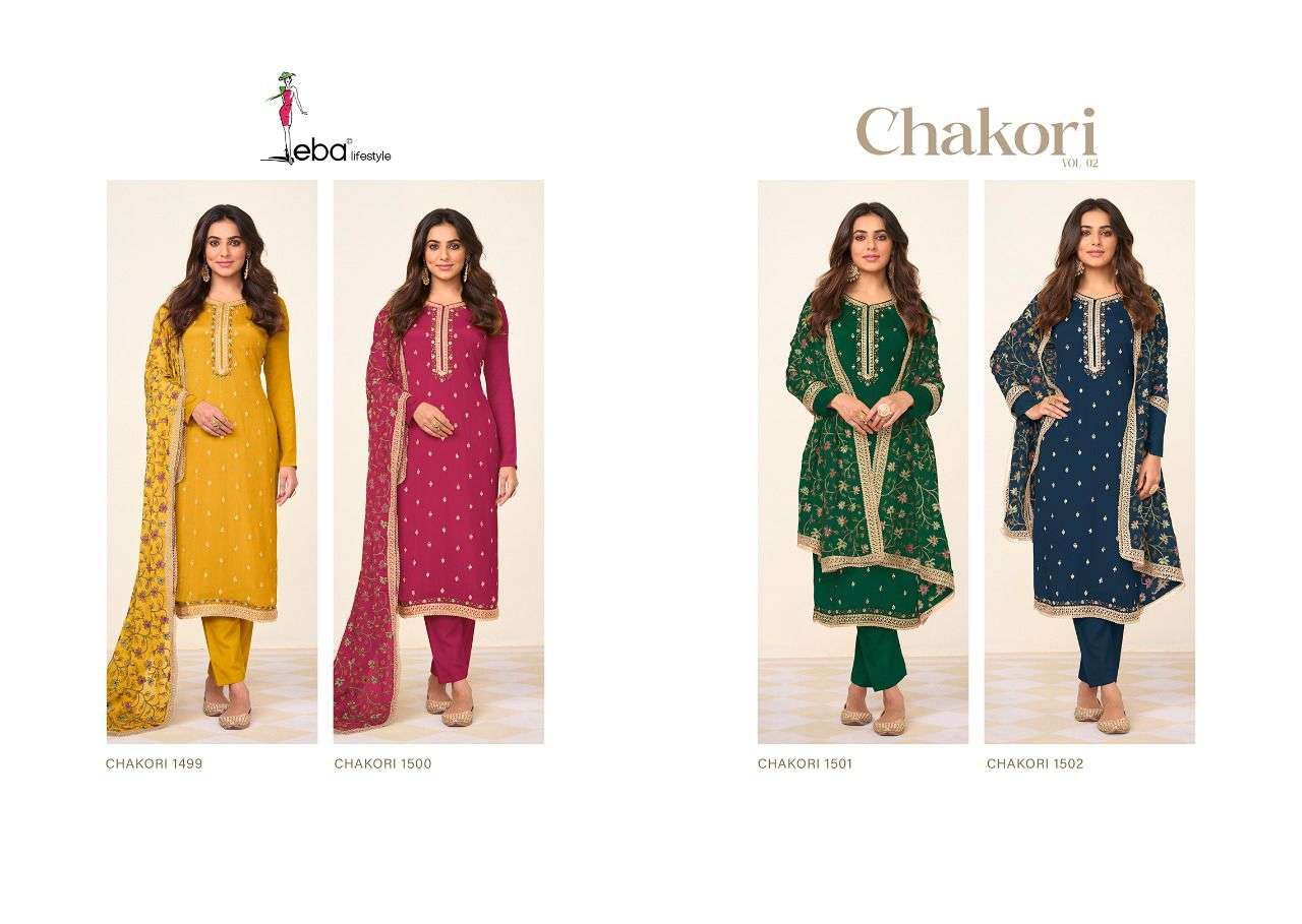 Chakori - 2 By Eba lifestyle Designer Wholesale Online Salwar Suit Set