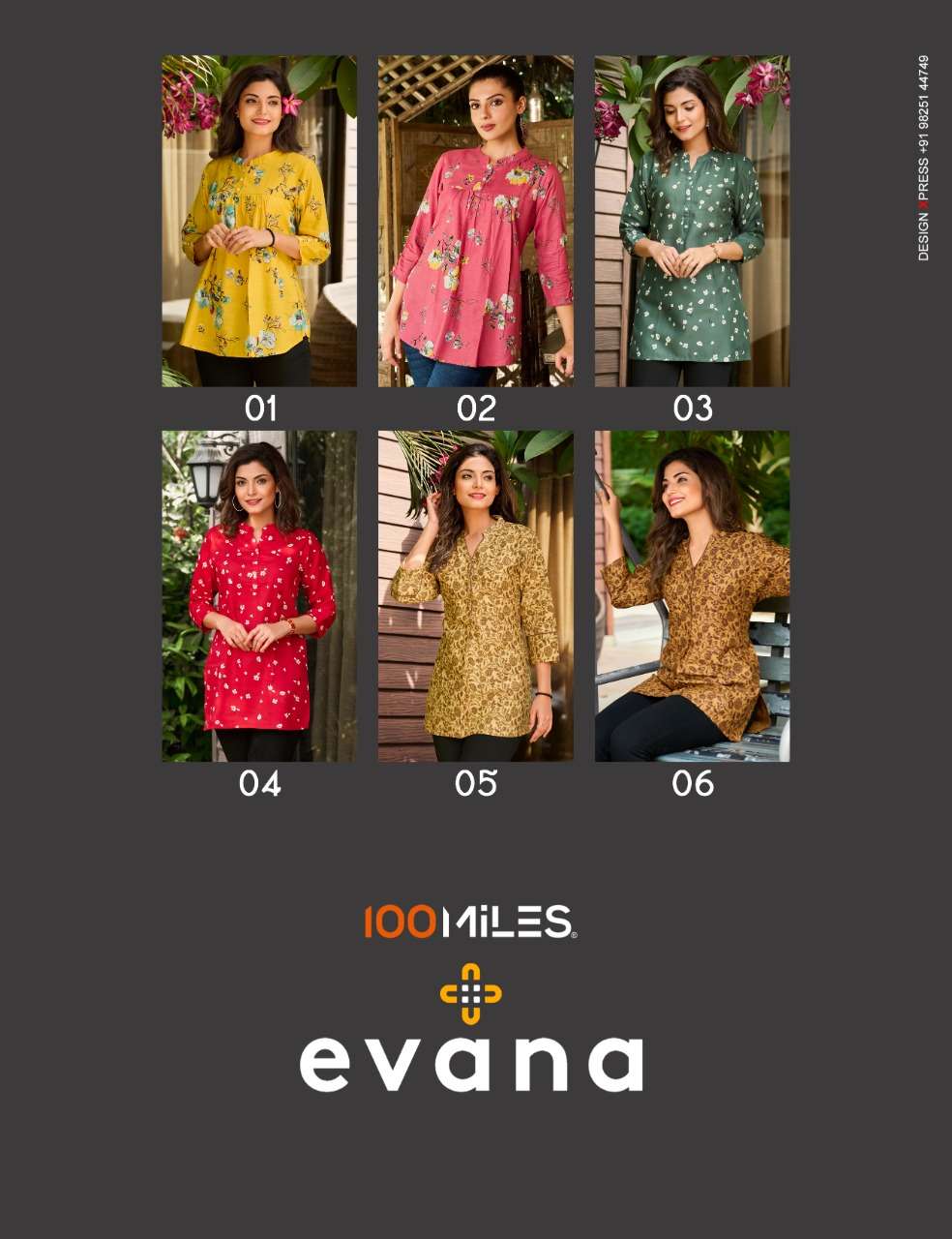 Evana By 100Miles Designer Wholesale Online Kurtis Set