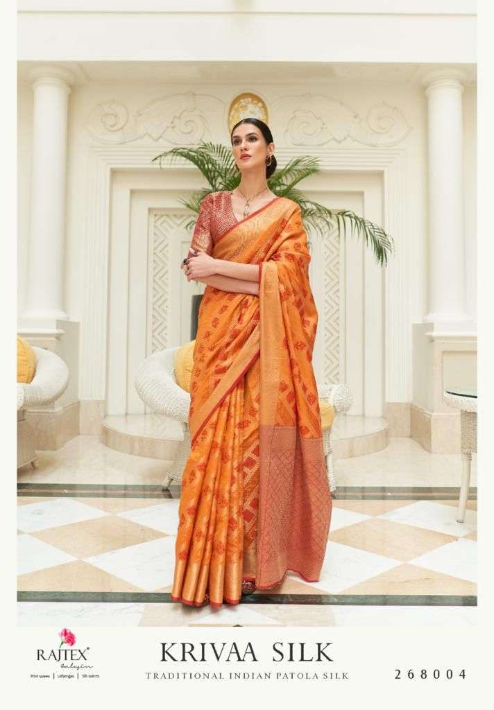 Krivaa Silk By Raj Tex Designer Wholesale Online Sarees Set