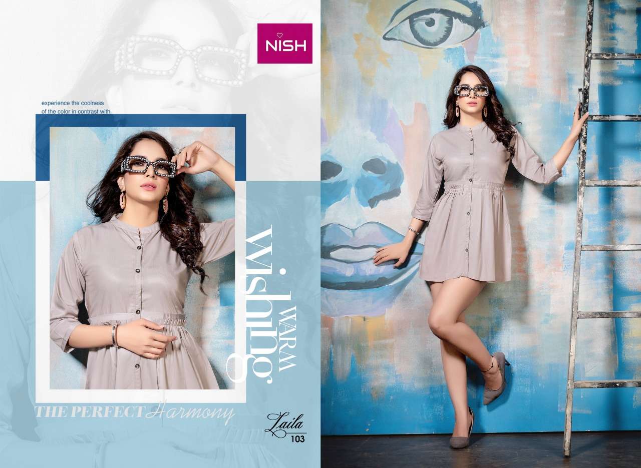 Laila By Nish Designer Wholesale Online Kurtis Set