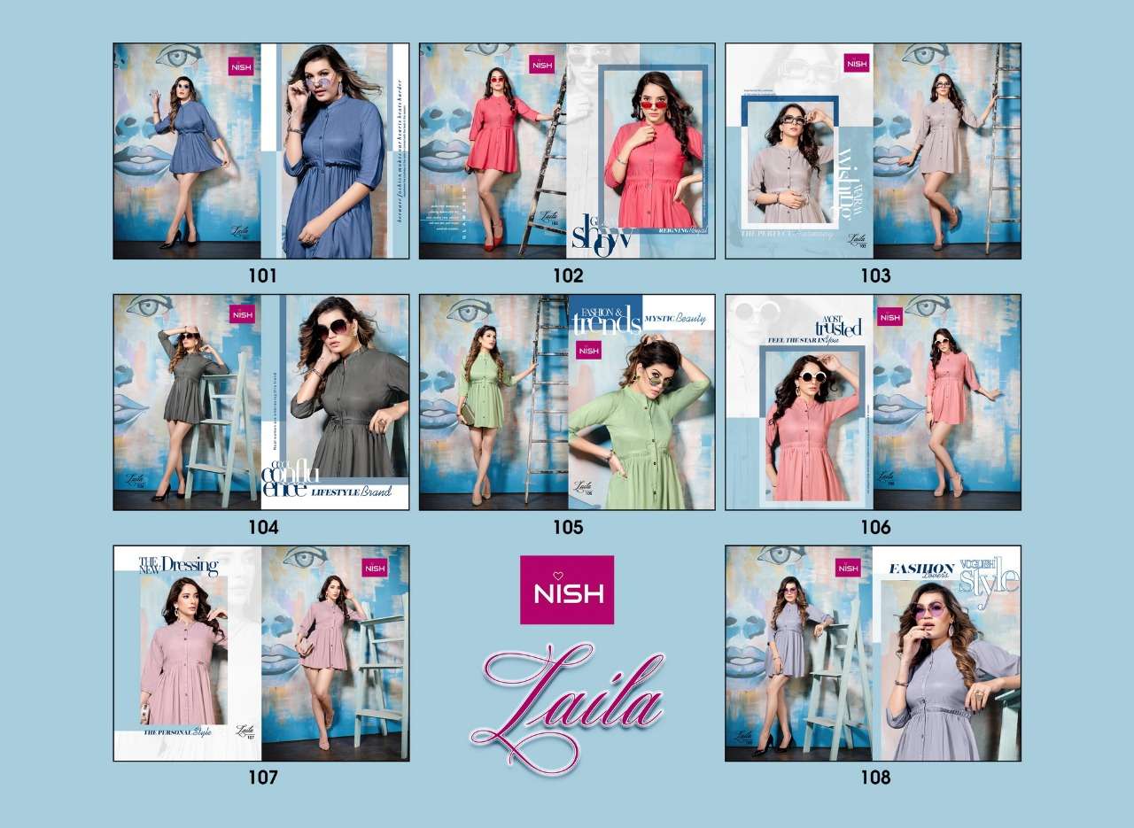 Laila By Nish Designer Wholesale Online Kurtis Set