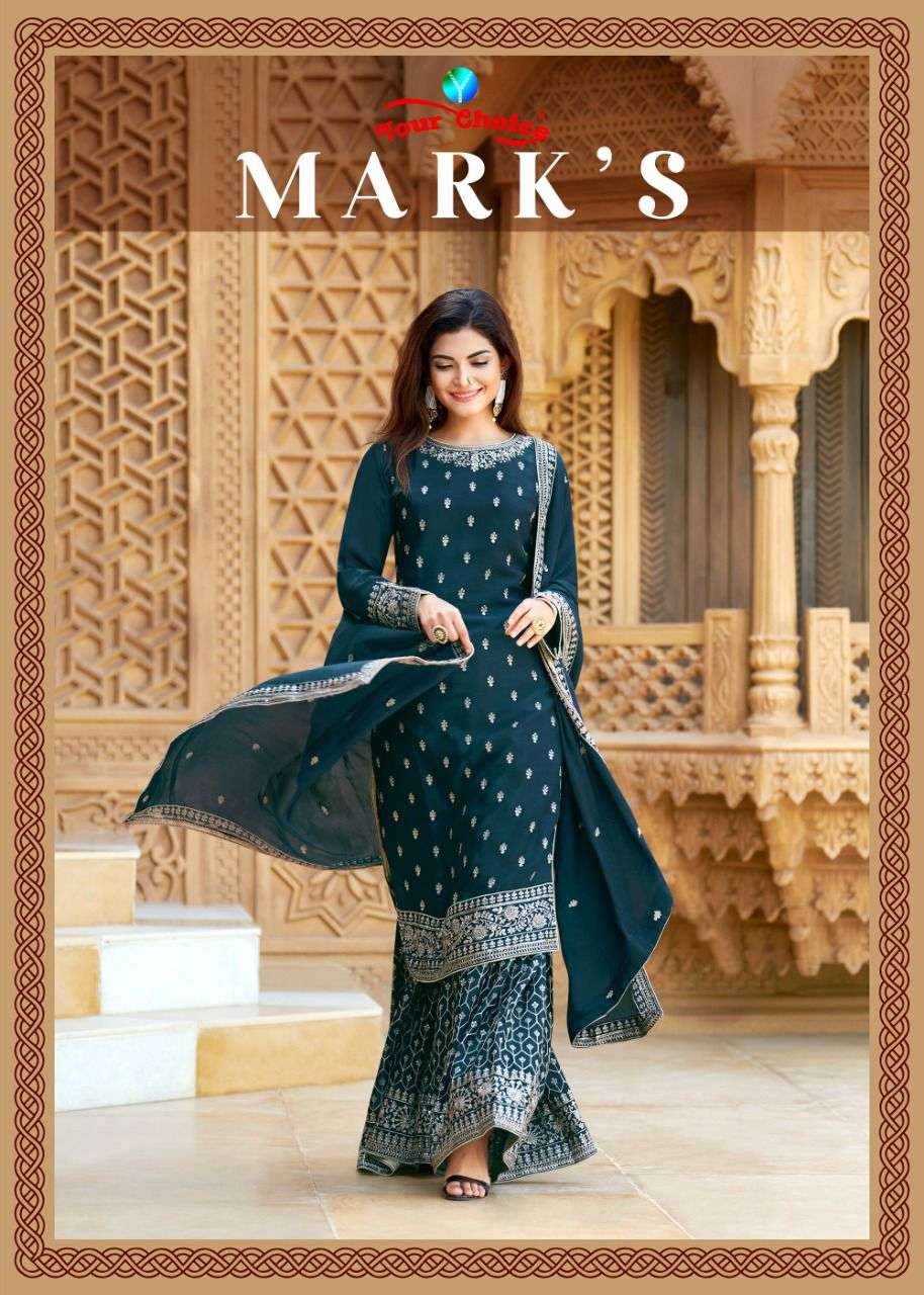 Marks By Your choice Designer Wholesale Online Salwar Suit Set