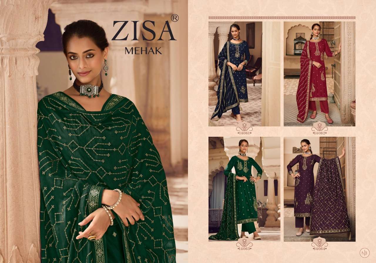 Mehak By Zisa Designer Wholesale Online Salwar Suit Set