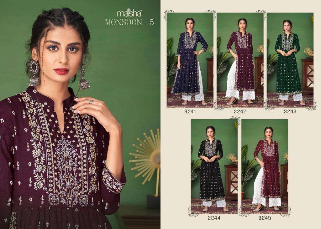 Monsoon-4 By Maskeenji Designer Wholesale Online Kurtis With Plazzo