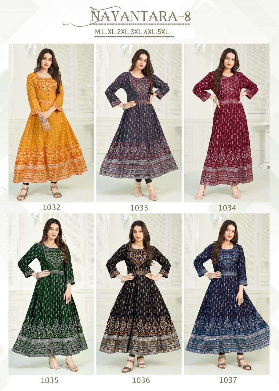 Nayanthara Vol 8 By Banwery fashion Designer Wholesale Online Kurtis Set