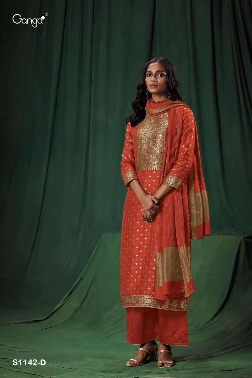 New Vimi S1142 By Ganga Designer Wholesale Online Salwar Suit Set