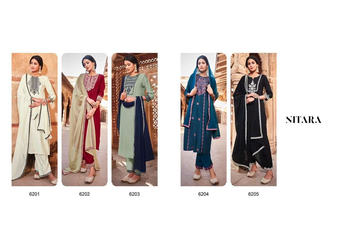 Prisha By Nitara Designer Wholesale Online Kurtis Pant Dupatta Set