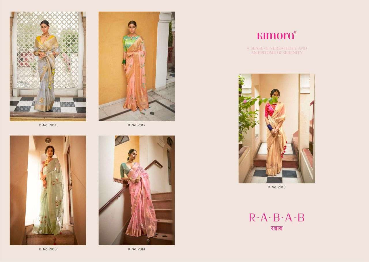 Rabab By Kimora Designer Wholesale Online Sarees Set