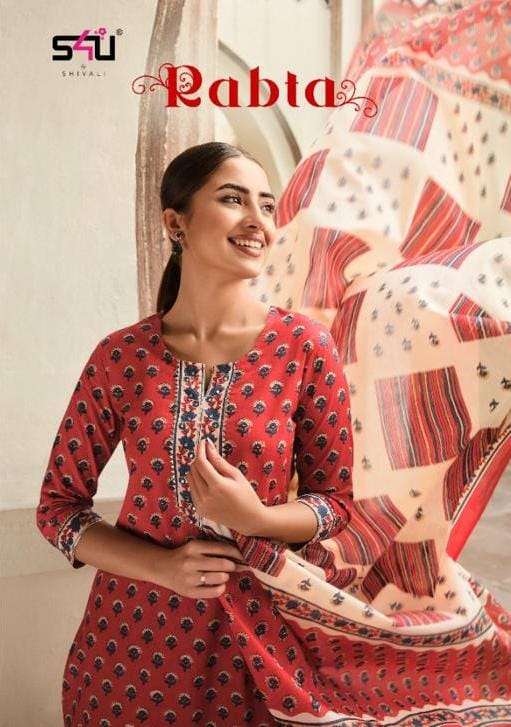 Rabta By S4U Designer Wholesale Online Kurtis Pant Dupatta Set