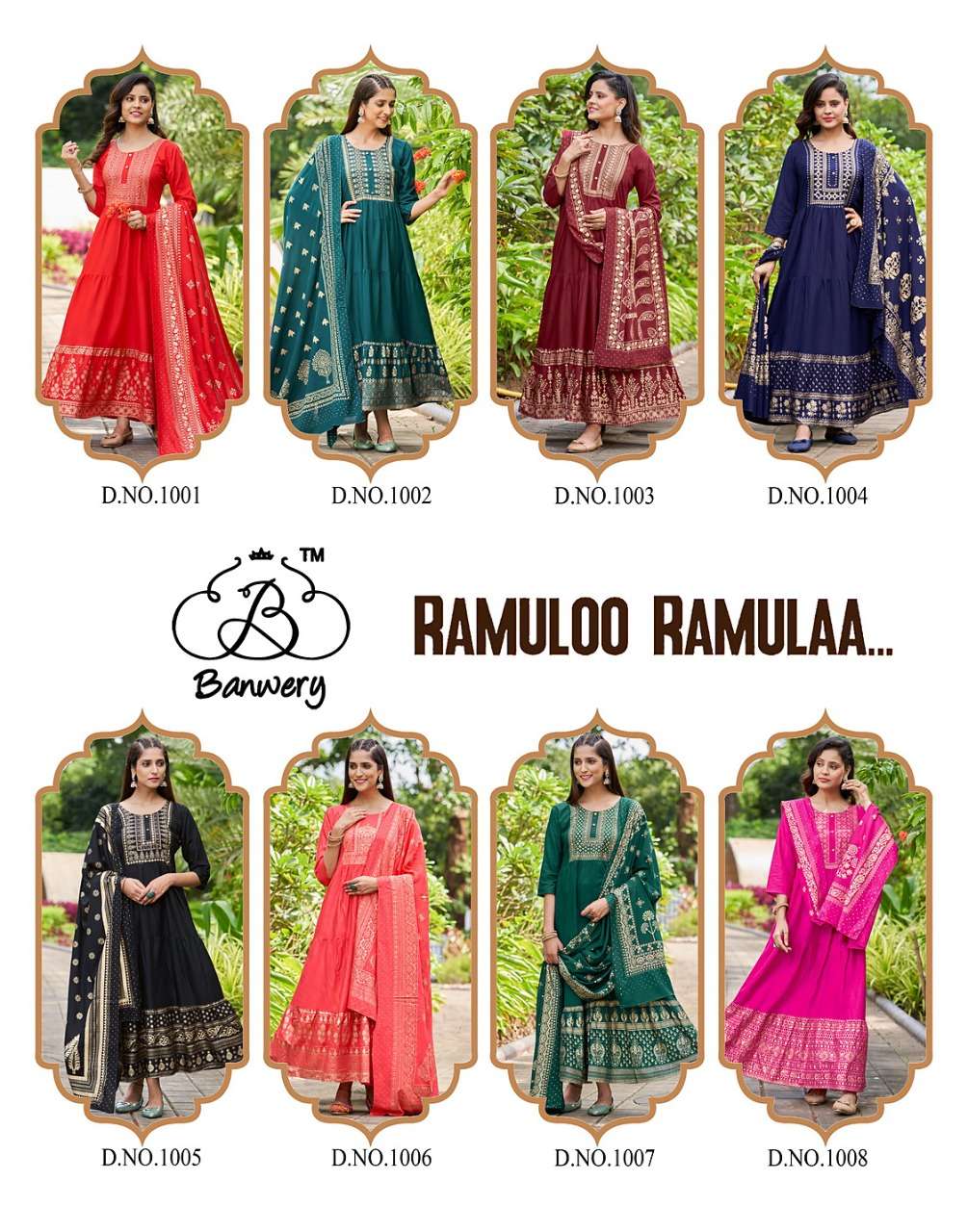 Ramuloo Ramulaa By Banwery Designer Wholesale Online Kurtis With Dupatta Set