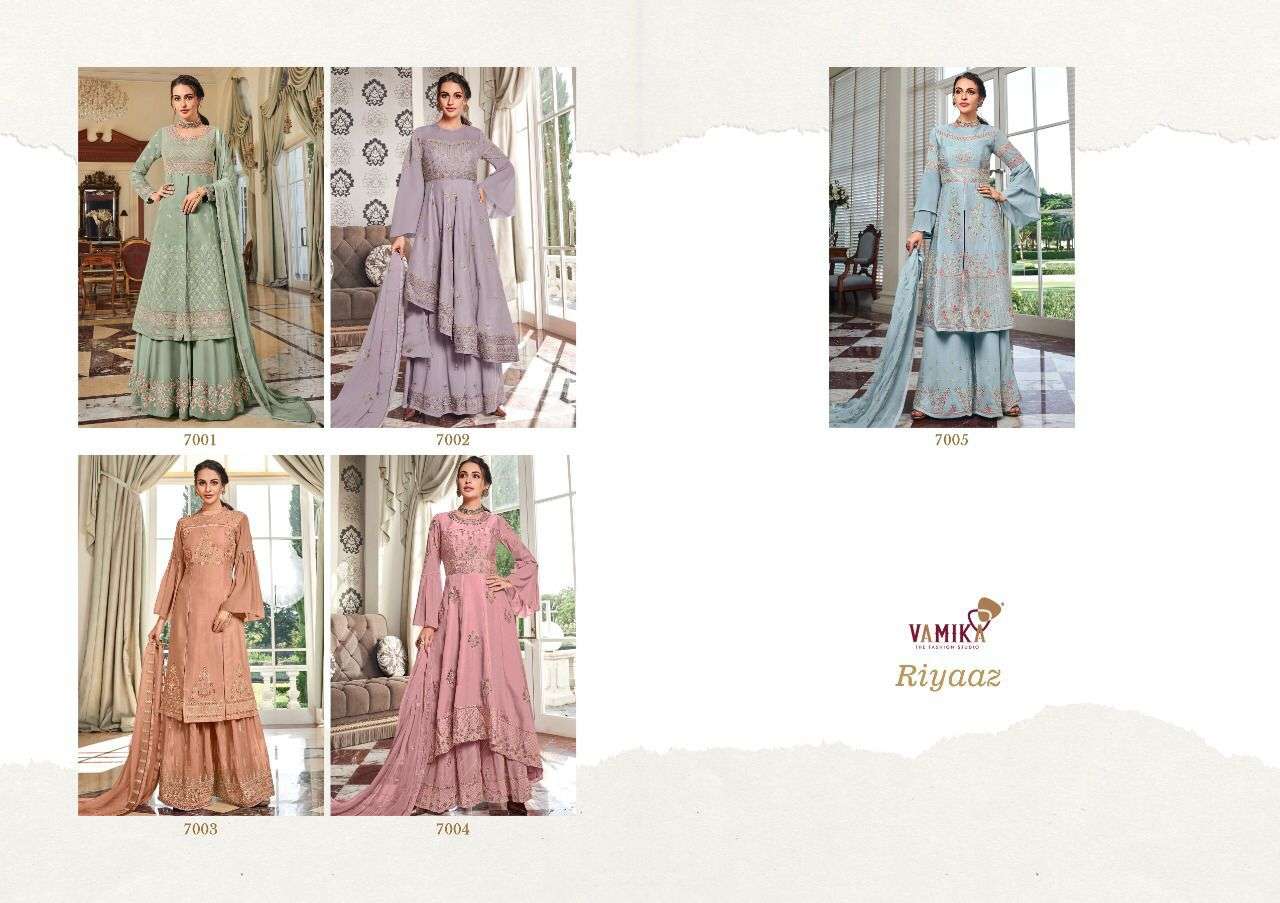 Riyaaz By Vamika Designer Wholesale Online Kurtis Plazzo Dupatta Set