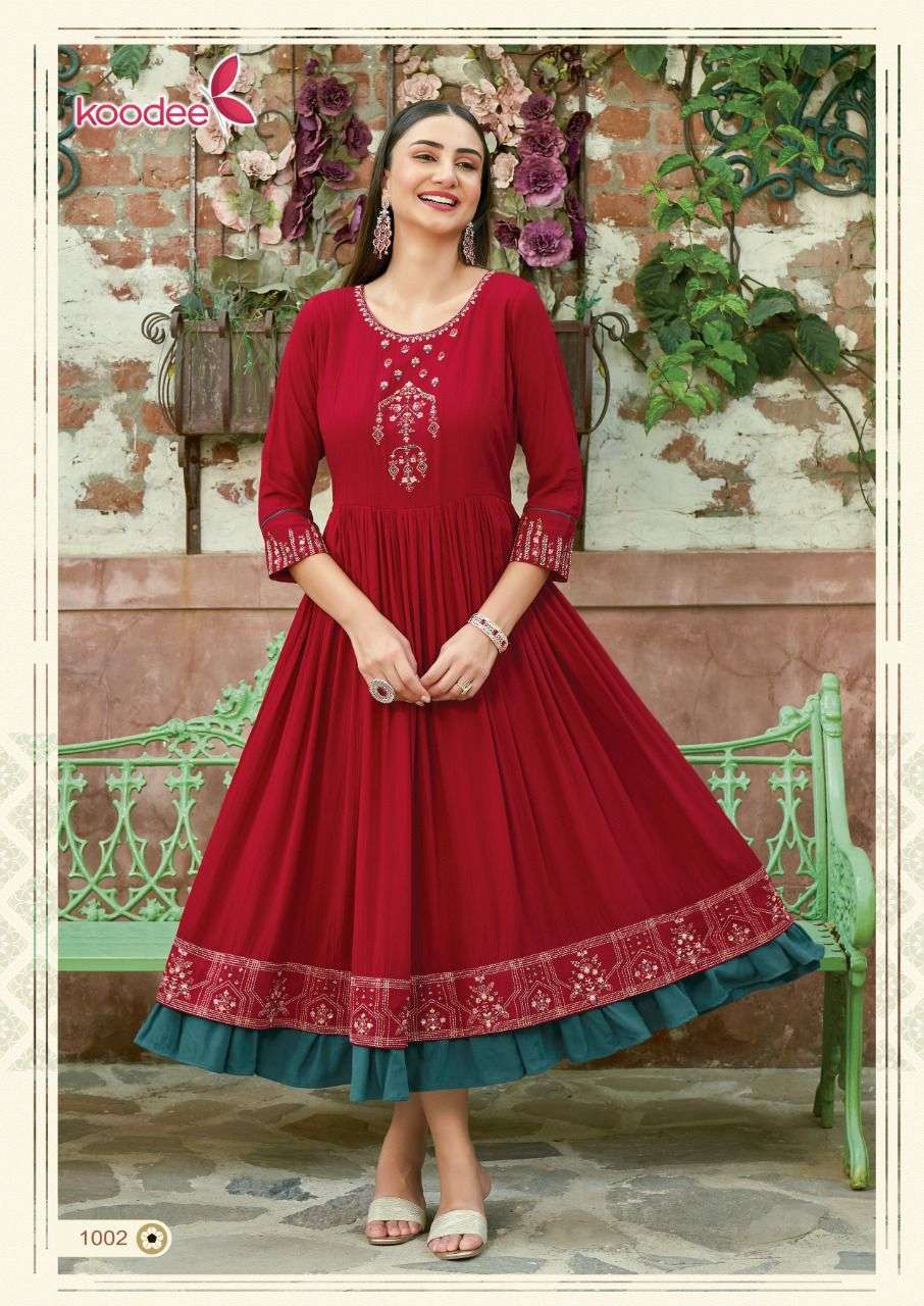 Roshni Vol 1 By Koodee Designer Wholesale Online Kurtis Set