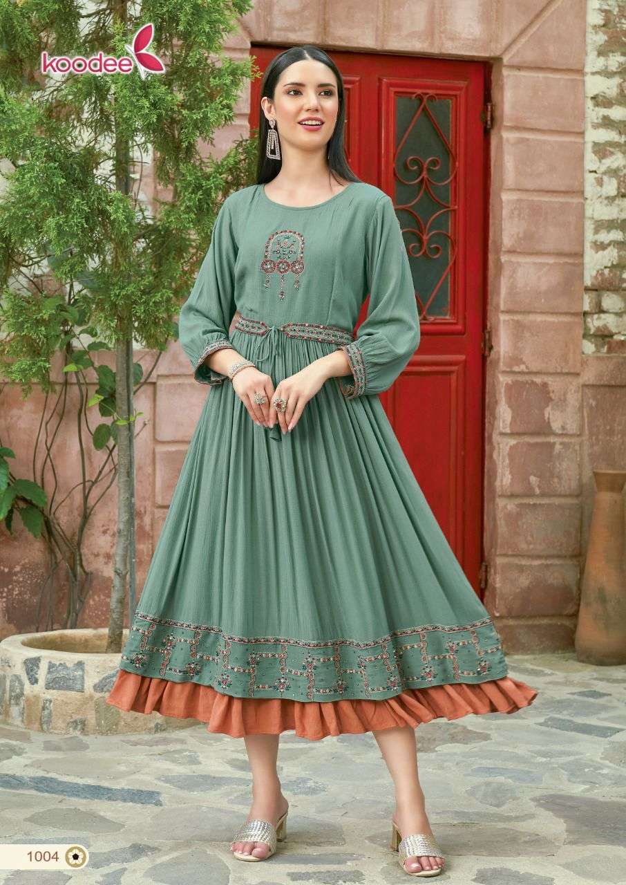 Roshni Vol 1 By Koodee Designer Wholesale Online Kurtis Set