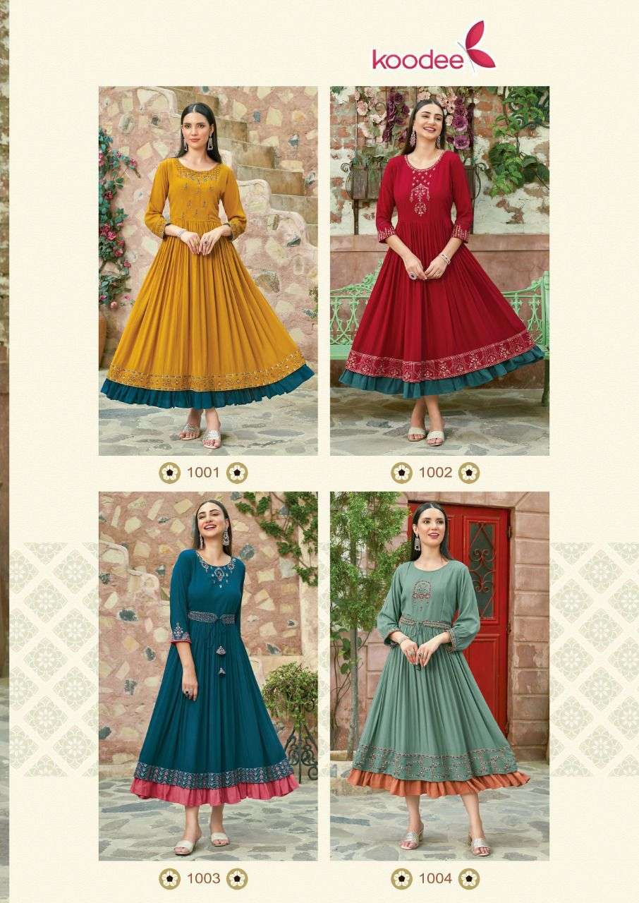 Roshni Vol 1 By Koodee Designer Wholesale Online Kurtis Set