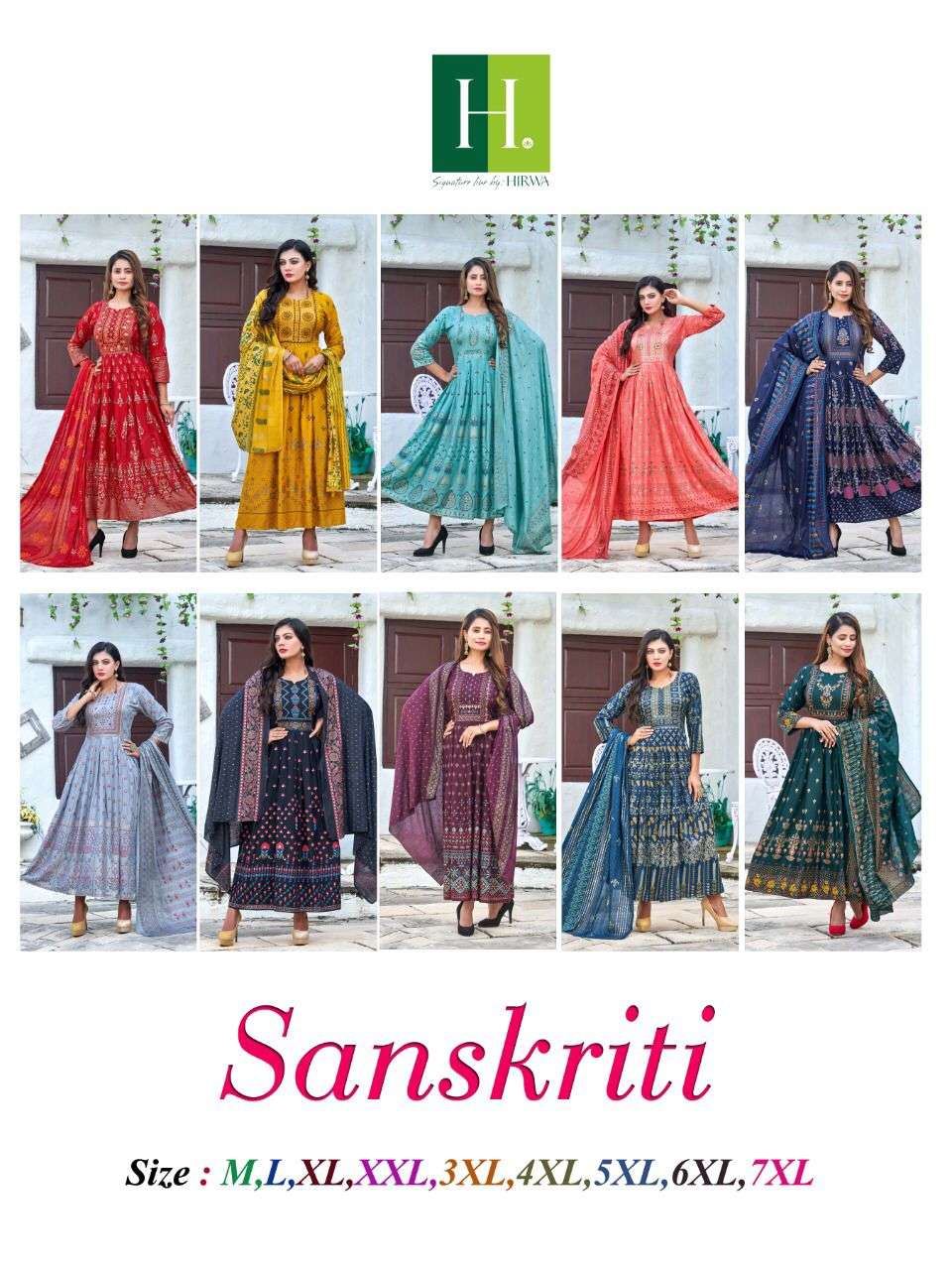 Sanskriti By Hirwa Designer Wholesale Online Kurtis With DupattaSet