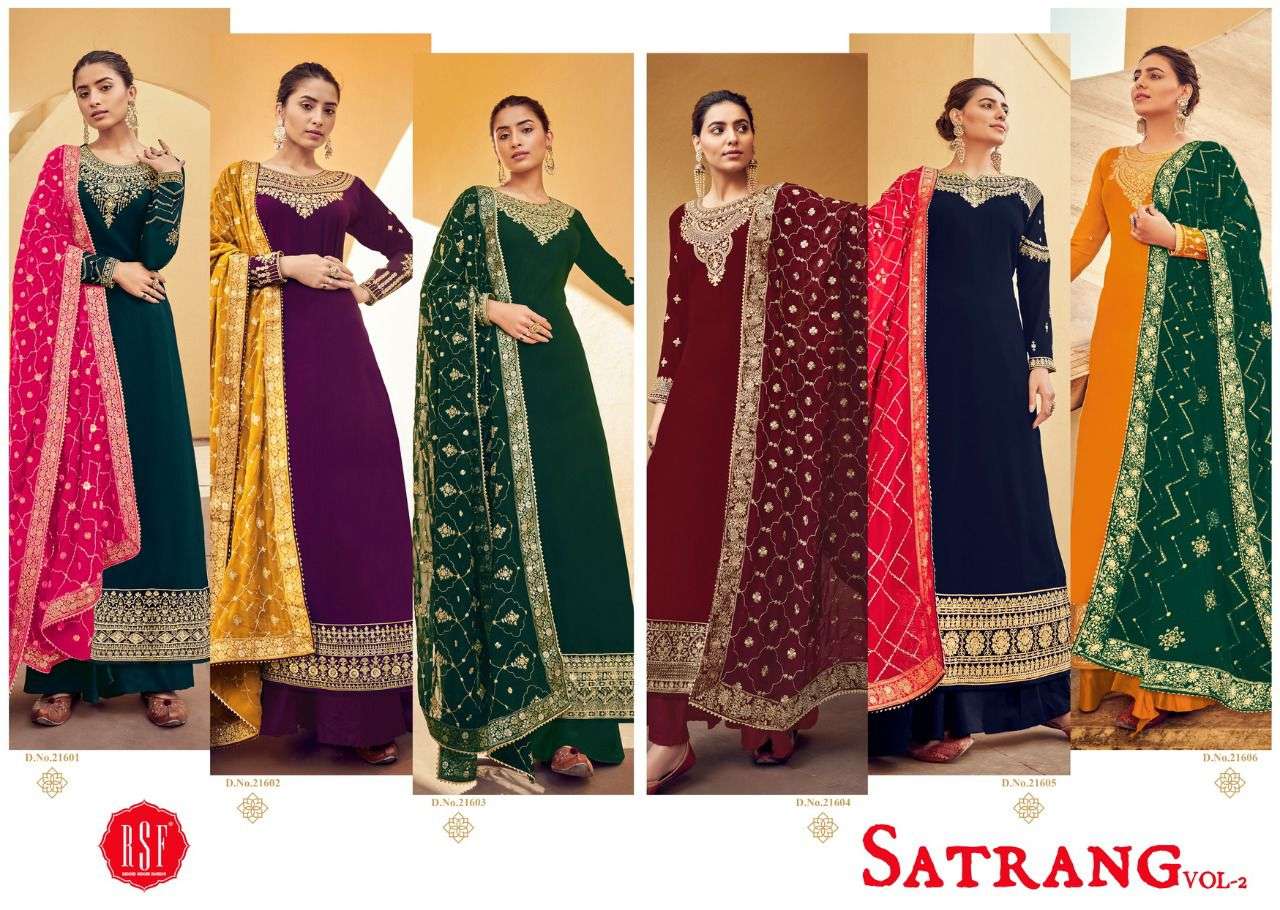 Satrang Vol 2 By RSF Designer Wholesale Online Salwar Suit Set
