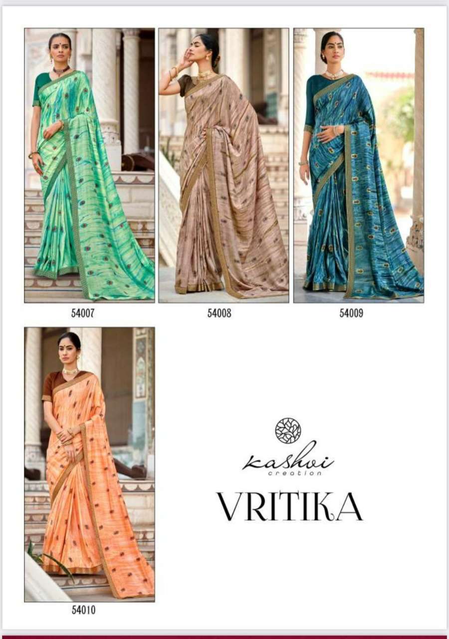 Vitrika By Kashvi Creation Designer Wholesale Online Sarees Set