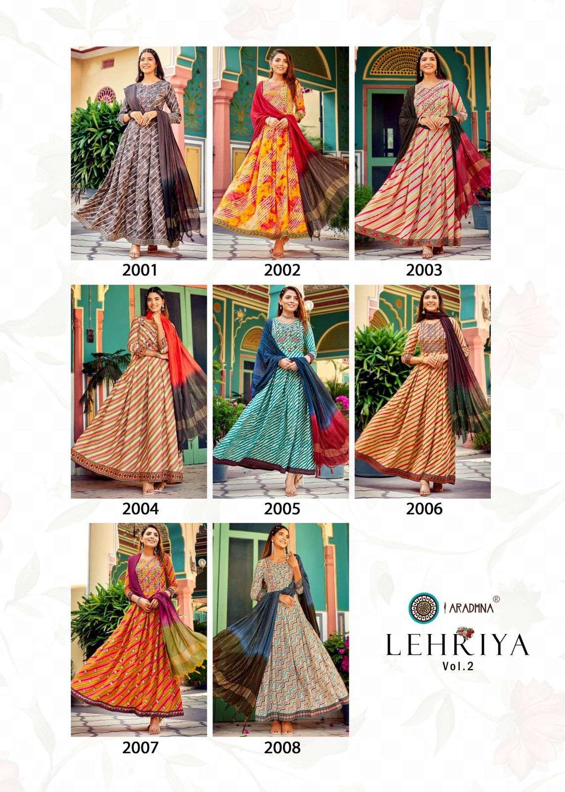 Lehriya Vol 2 By Aradhna Designer Wholesale Online Kurtis With Dupatta Set
