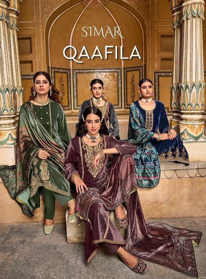 Qaafila By Glossy Designer Wholesale Online Salwar Suit Set