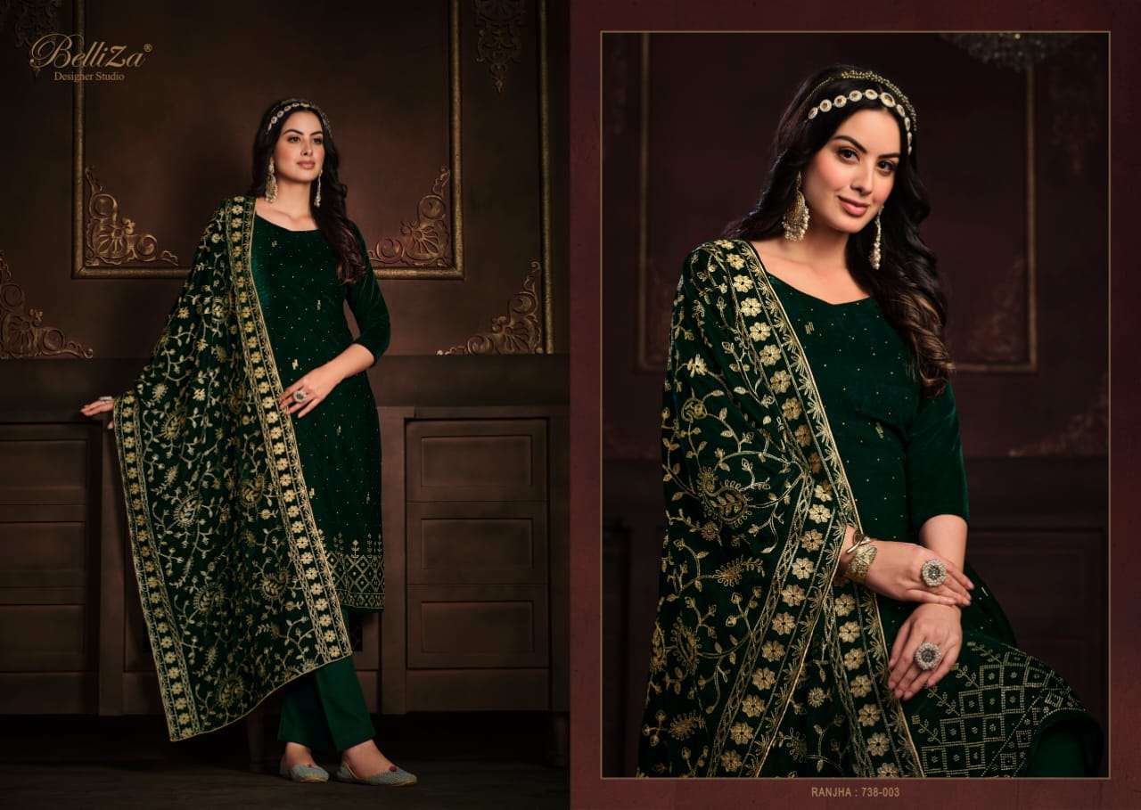 Ranjha By Belliza Designer Studio Designer Wholesale Online Salwar Suit Set