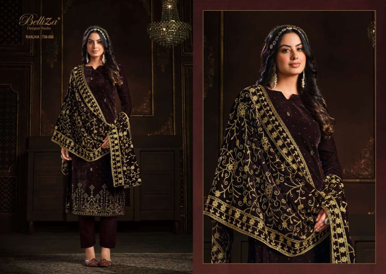 Ranjha By Belliza Designer Studio Designer Wholesale Online Salwar Suit Set