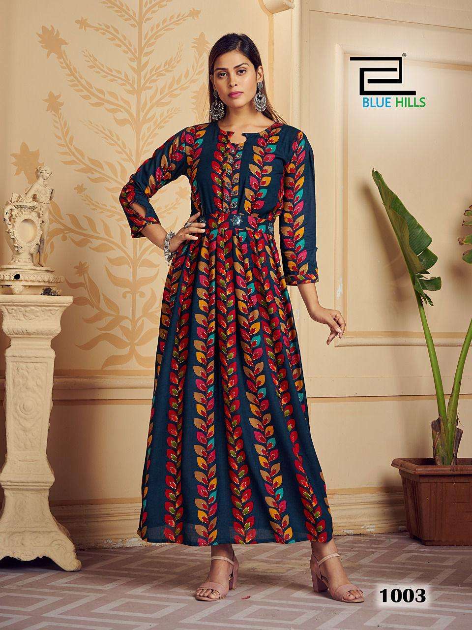 Rose Vol 1 By Blue Hills Designer Wholesale Online Kurtis Set