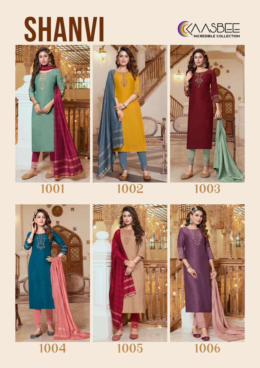 Saanvi-1 By Kaasbee Designer Wholesale Online Kurtis Pant Dupatta Set