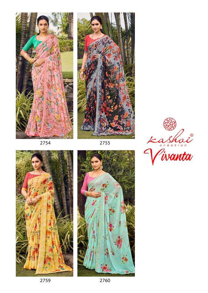Vivanta By Kashvi Creation Designer Wholesale Online Sarees Set