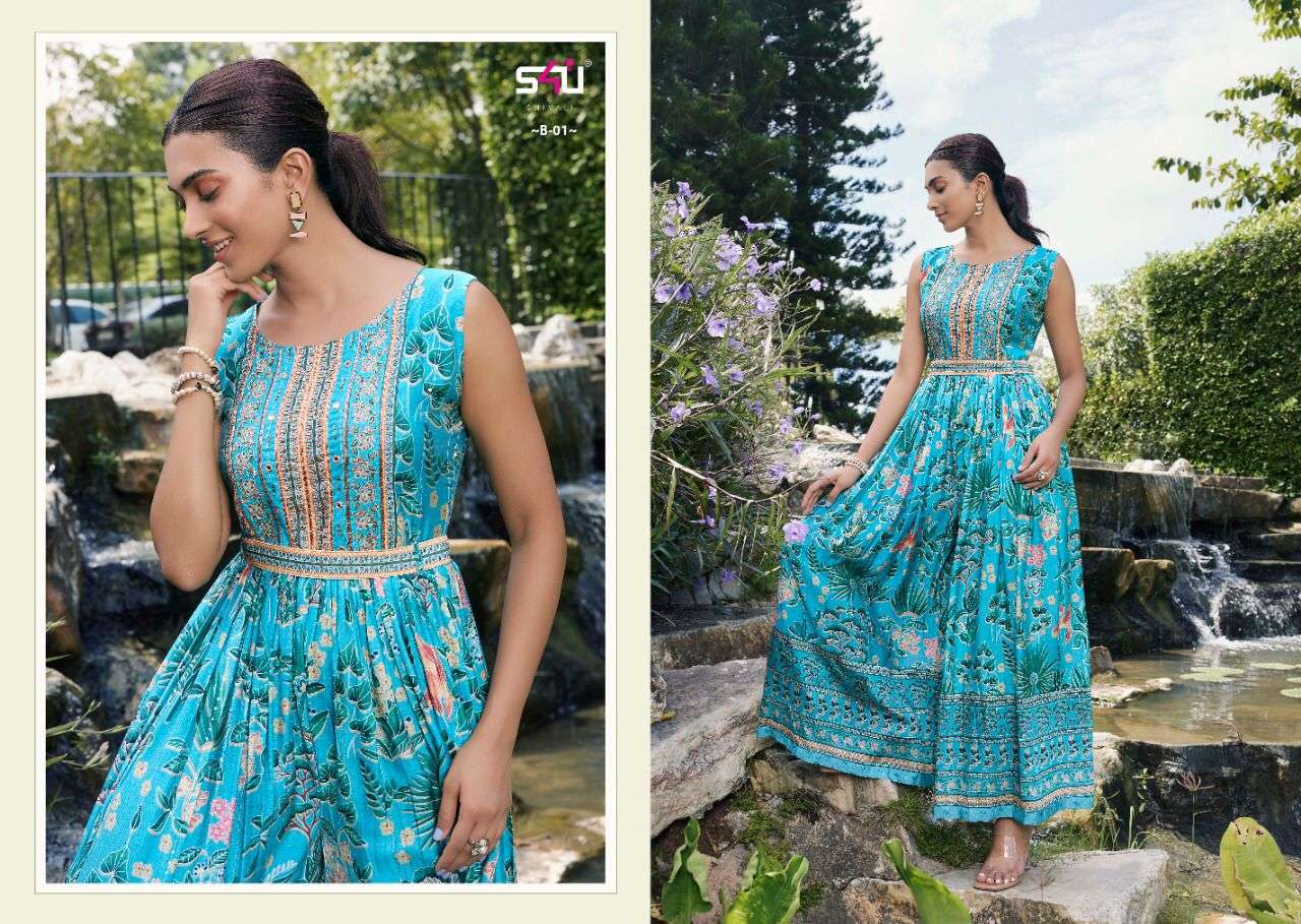 Blush BY S4U Shivali Fashion Wholesale Online Kurtas SET