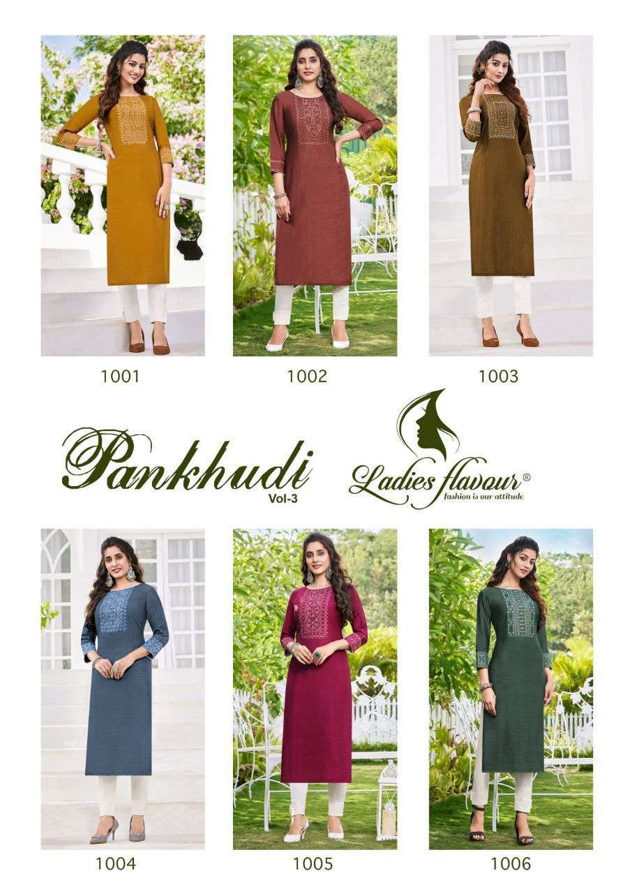 Pankhudi vol 3 BY Ladies Flavour Designer Wholesale Online Kuratis Set