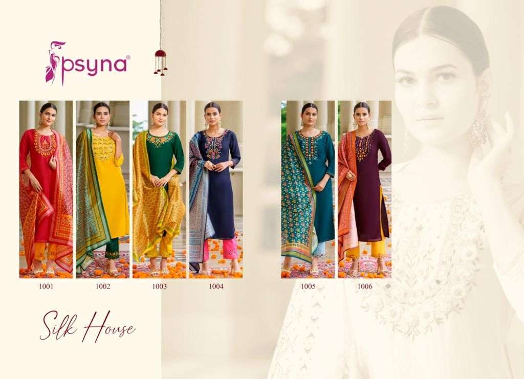 Silk House BY Psyna Wholesale Online Kurtis Pant Dupatta Set