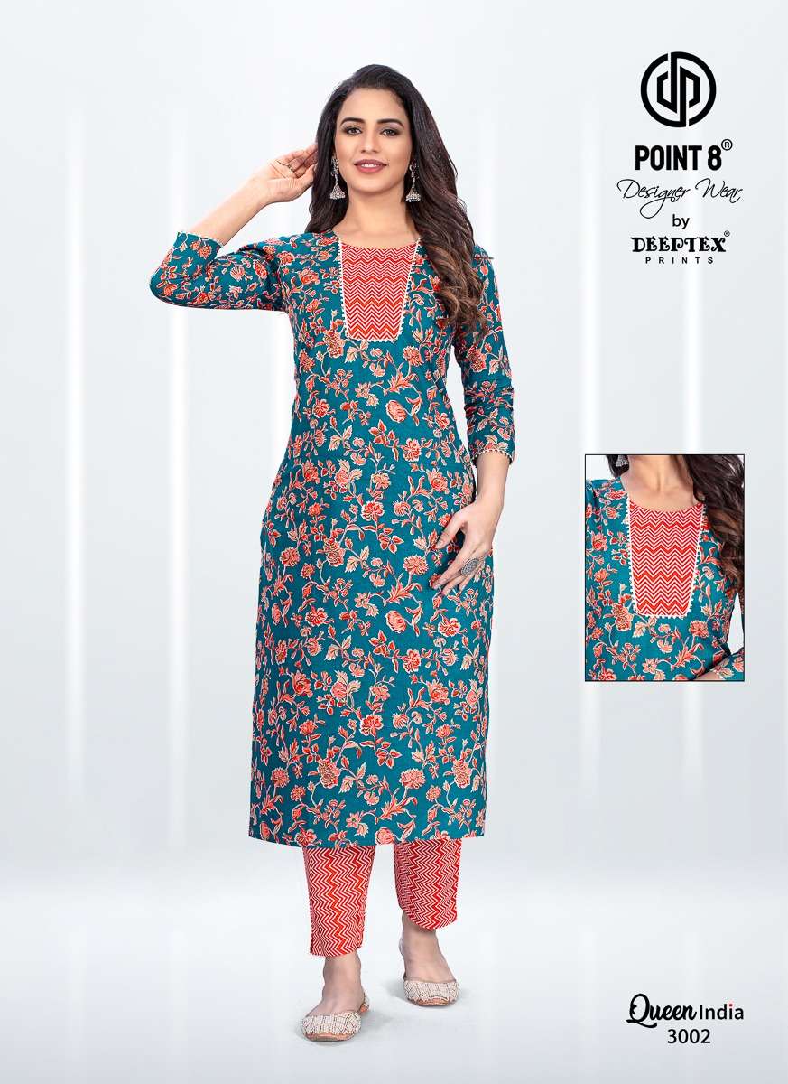Queen India Vol 3 By Deeptex Prints Wholesale lowest Price Kurtis Pant