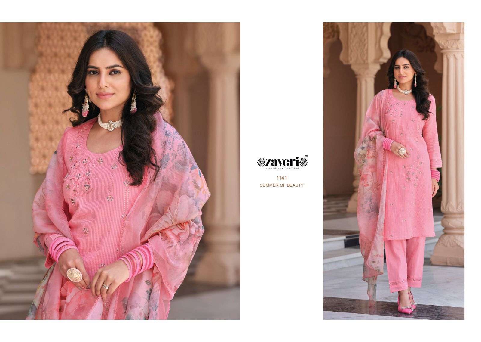 Nagma Vol 2 By Zaveri Wholesale Latest Collection Kurta Pant Dupatta Set