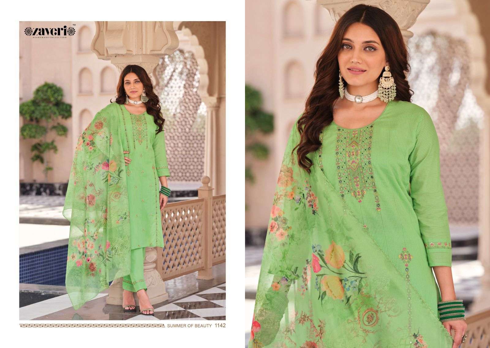 Nagma Vol 2 By Zaveri Wholesale Latest Collection Kurta Pant Dupatta Set