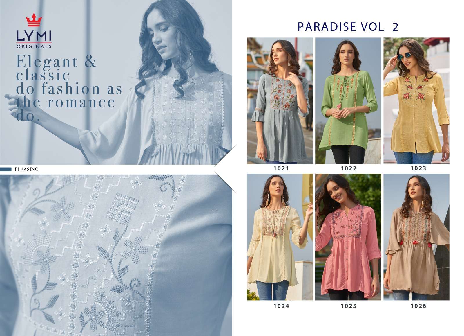 Paradise Vol 2 By Lymi Online Wholesaler Latest Designer Tunic Kurtis