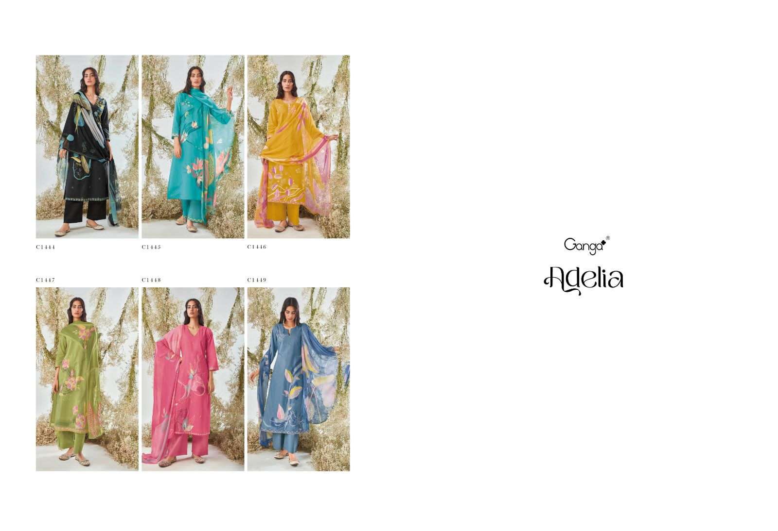 Adelia Buy Ganga Online Wholesaler Latest Collection Unstitched Salwar Suit