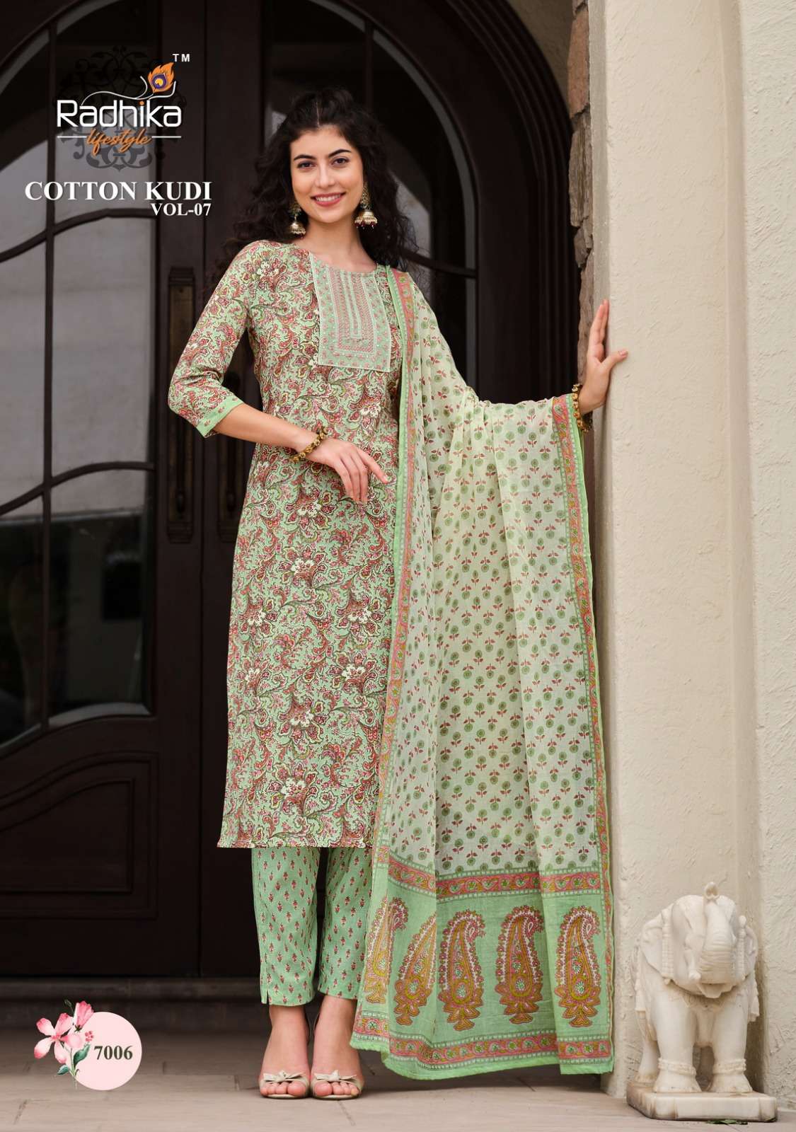 Cotton Kudi Vol 7 Buy Radhika Life Style Online Wholesaler Latest Collection Kurta Suit Set