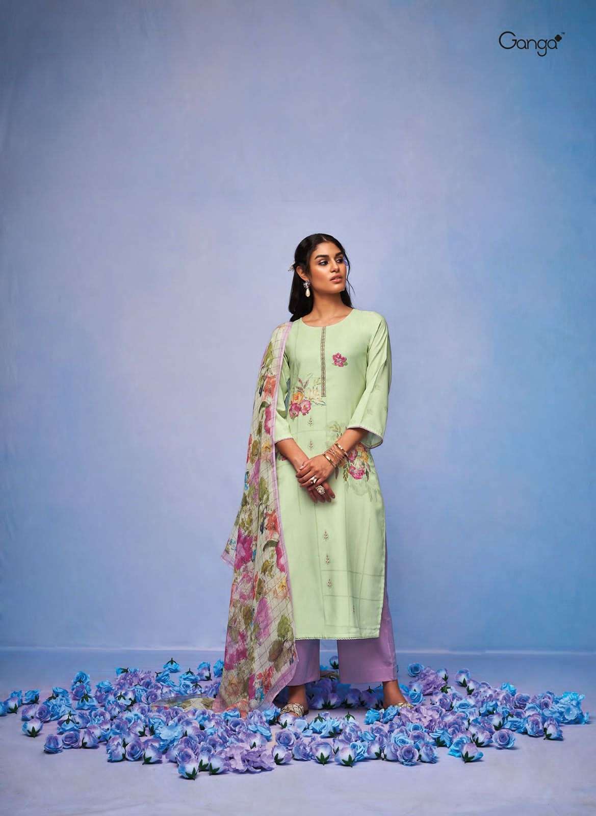 Gulmohar Buy Ganga Online Wholesaler Latest Collection Unstitched Salwar Suit