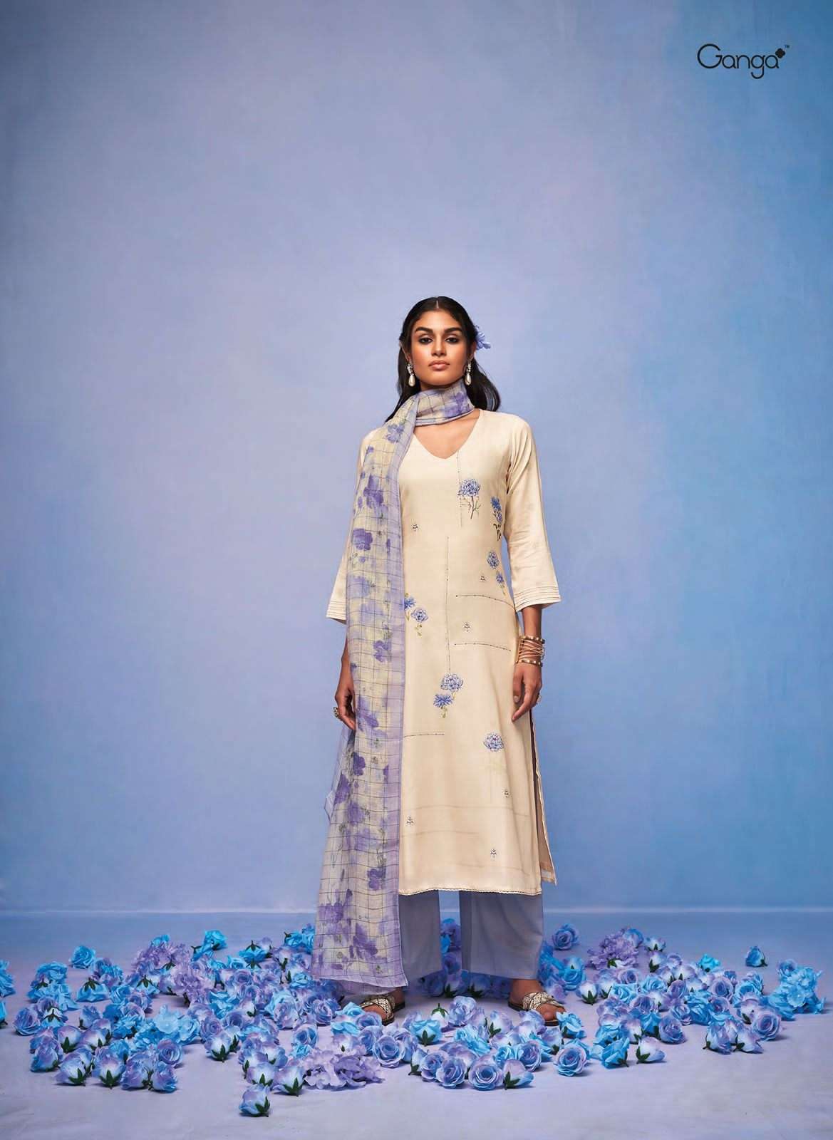 Gulmohar Buy Ganga Online Wholesaler Latest Collection Unstitched Salwar Suit
