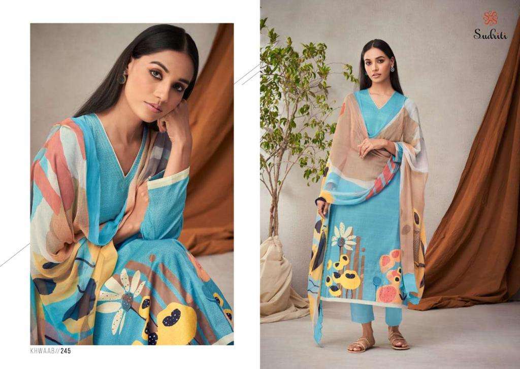 Khwaab Buy Sahiba Online Wholesaler Latest Collection Unstitched Salwar Suit