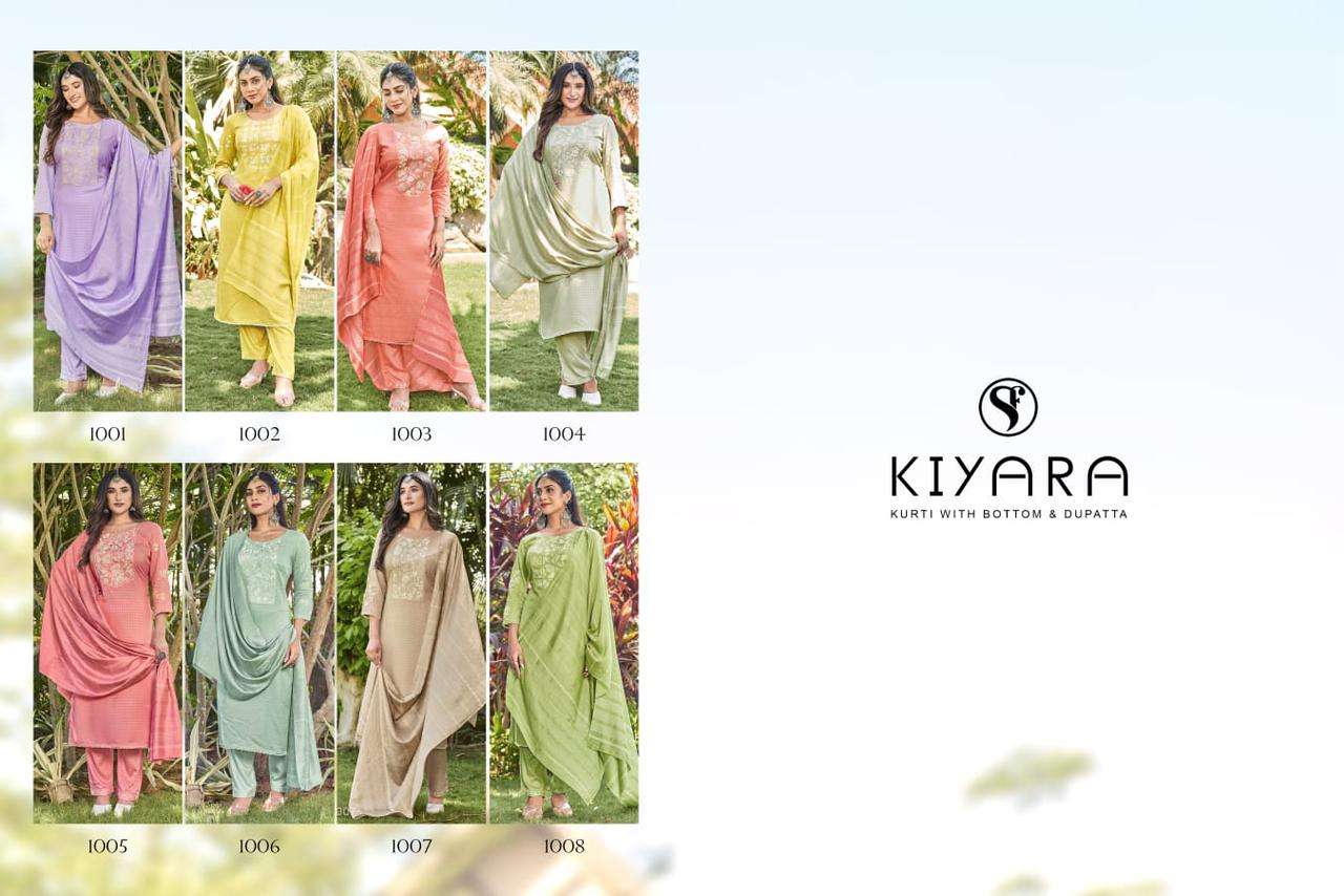 Kiyara Buy Sweety Fashion Latas Desigen Rayan Kurti Pant Duppata Set
