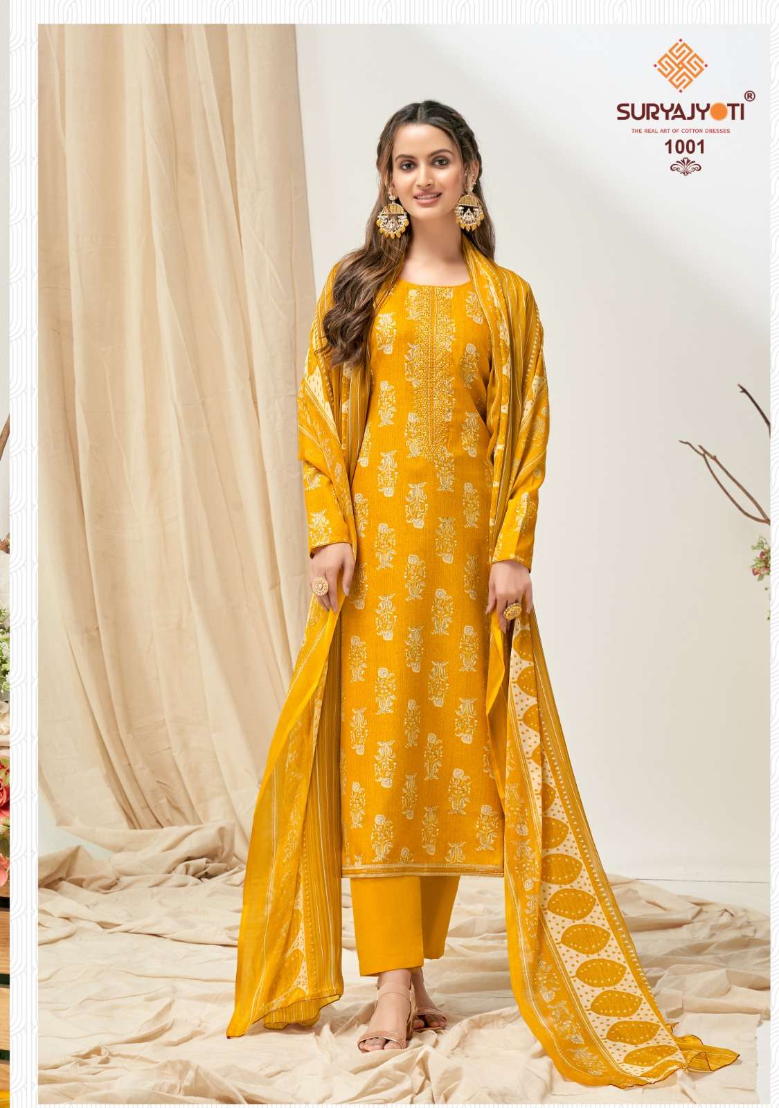 Nykaa Vol 1 Buy Suryajyoti Online Wholesaler Latest Collection Unstitched Salwar Suit Set