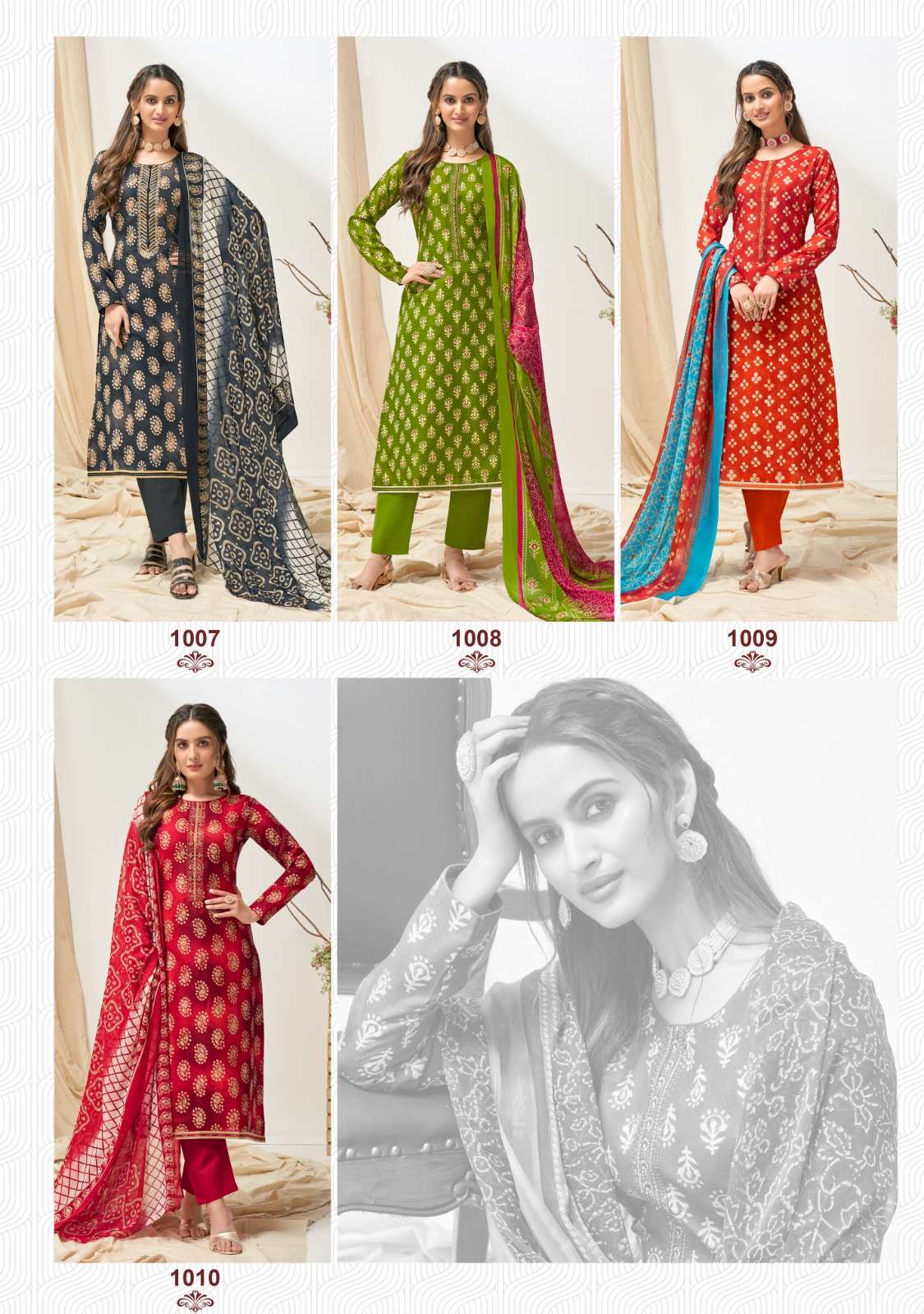 Nykaa Vol 1 Buy Suryajyoti Online Wholesaler Latest Collection Unstitched Salwar Suit Set