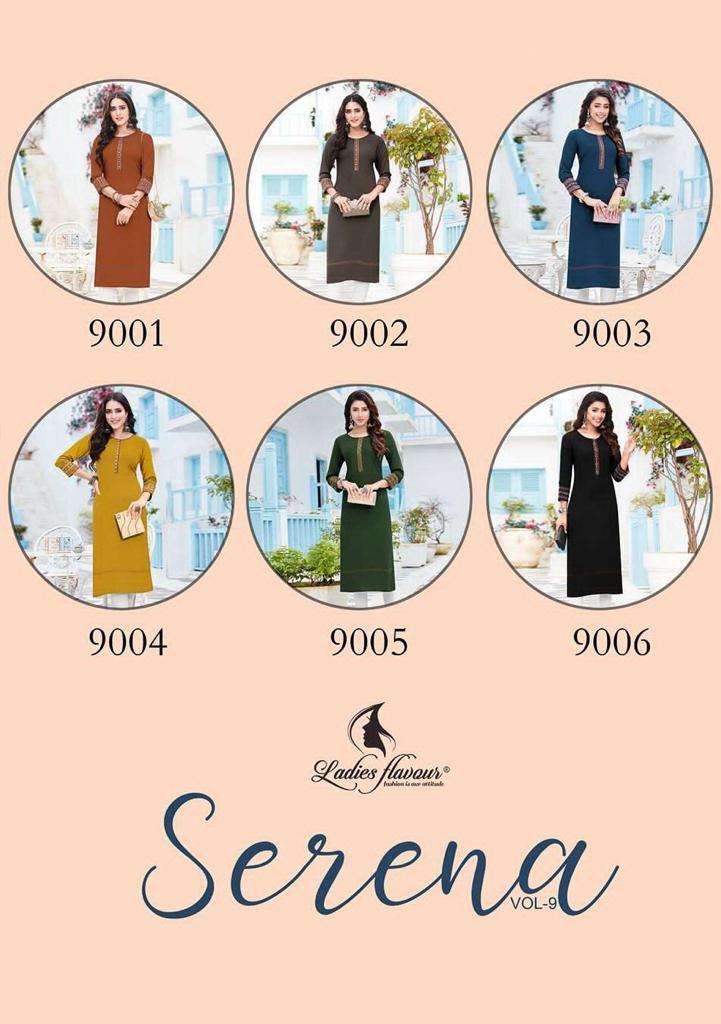 Serena Vol 9 Buy Ladies Flavour Online Wholesaler Latest Collection Kurtis