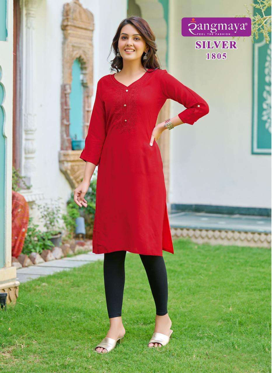 Silver Vol 18 Buy Rangmaya Online Wholesaler Latest Collection Kurtis